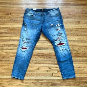 Jordan Craig Legacy Edition Jeans / Viper Blue / Skinny / Ripped / New / 40x32